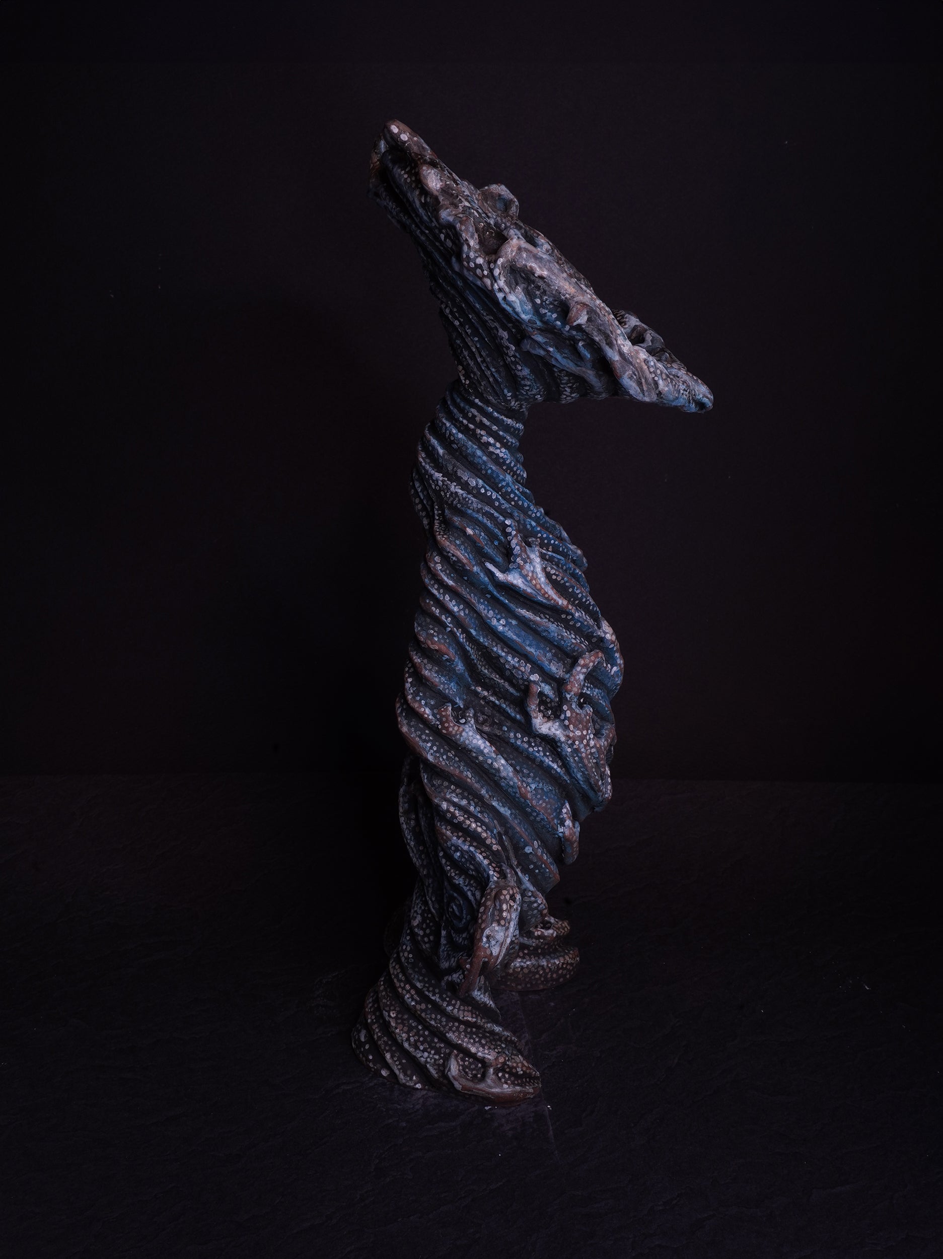 Raging Wave Male Wave Dogū  怒涛男浪土偶