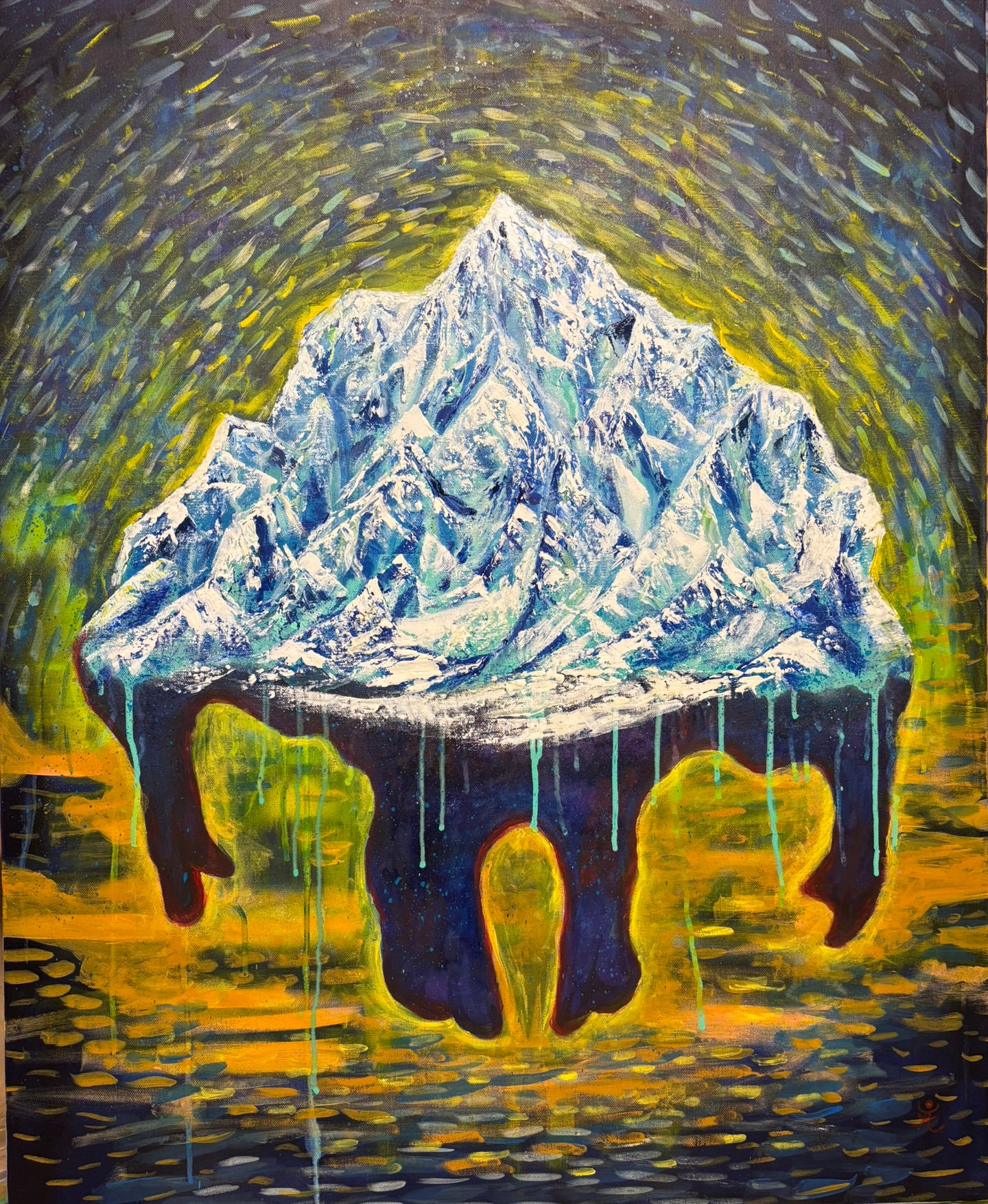 Mont Blanc _oil painting