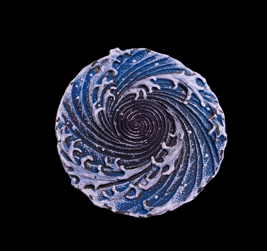 HOKUSAI　Homage piece　-The Raging Whirlpool Plate-